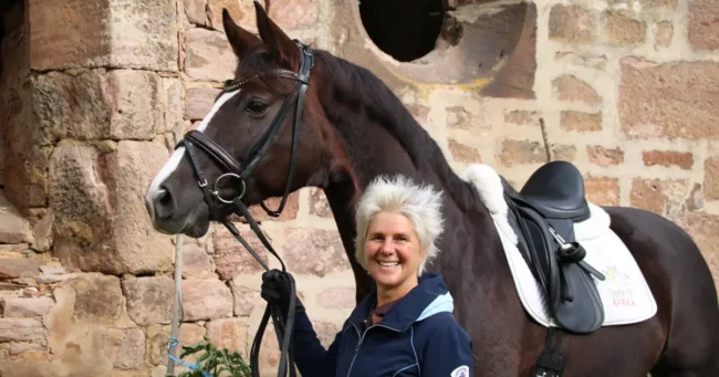 Uta Graef mit Dunkelfuchs Uta Graef mit Dunkelfuchs